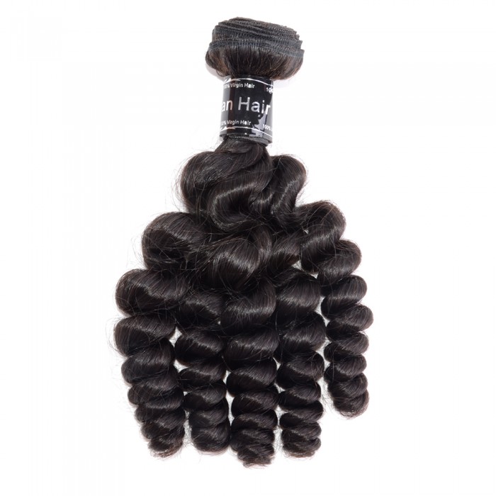 Virgin Brazilian Hair #1B Loose Curly Black 30 Inch (100g) Virgin Brazilian Hair #1B Loose Curly Black 30 Inch (100g)